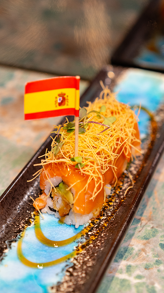 sashimi de salmón